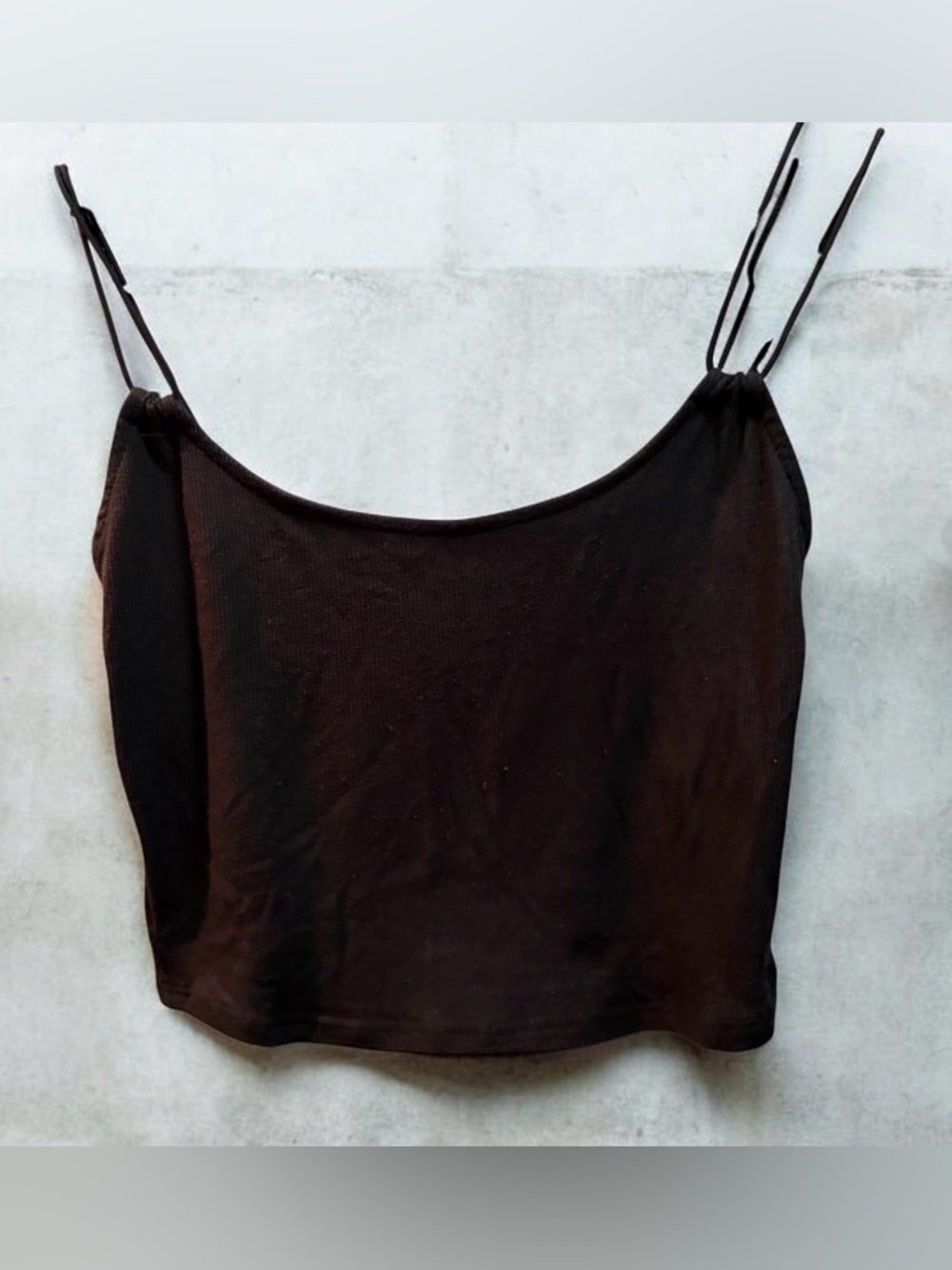 Heart Hips Black Double-Strap Crop Cami